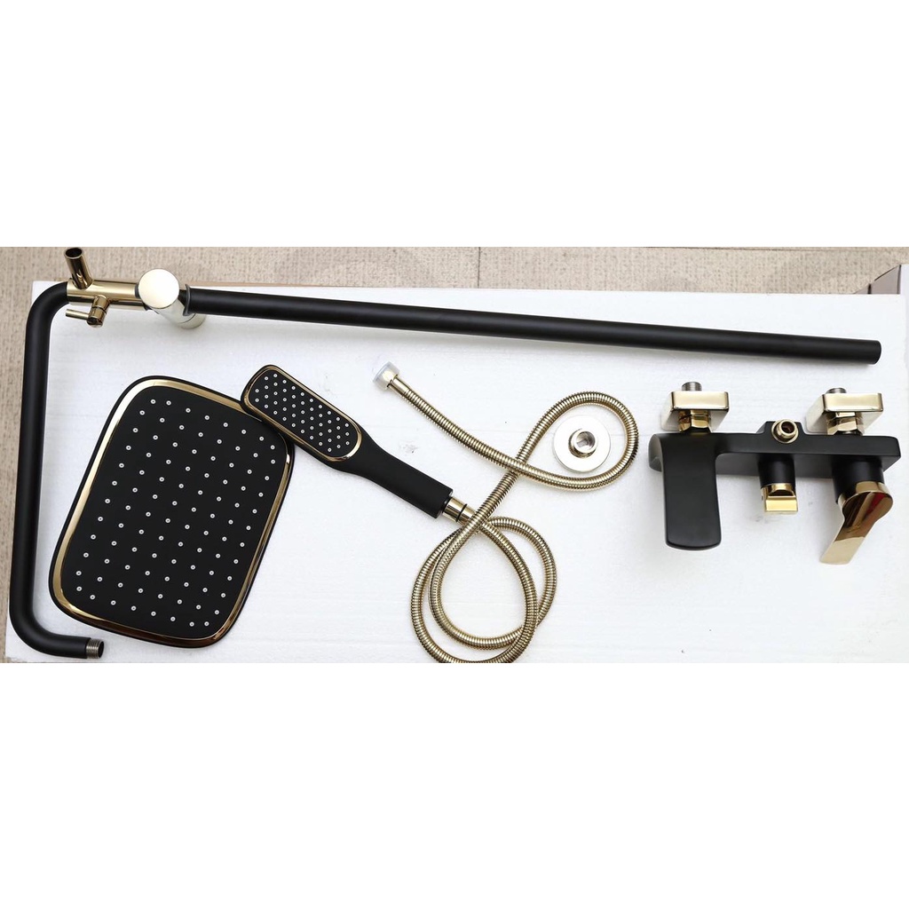 Bộ sen cây tắm nóng lạnh cao cấp vàng trắng SC15