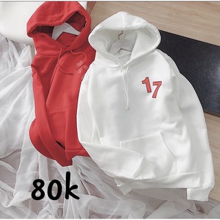 Áo nỉ mũ số 17