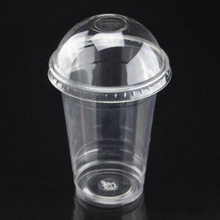 50 Cái Ly Nhựa Đựng Trà Sữa Nắp Cầu 350ml / 500ml / 750ml / 1 Lít Nắp Bằng
