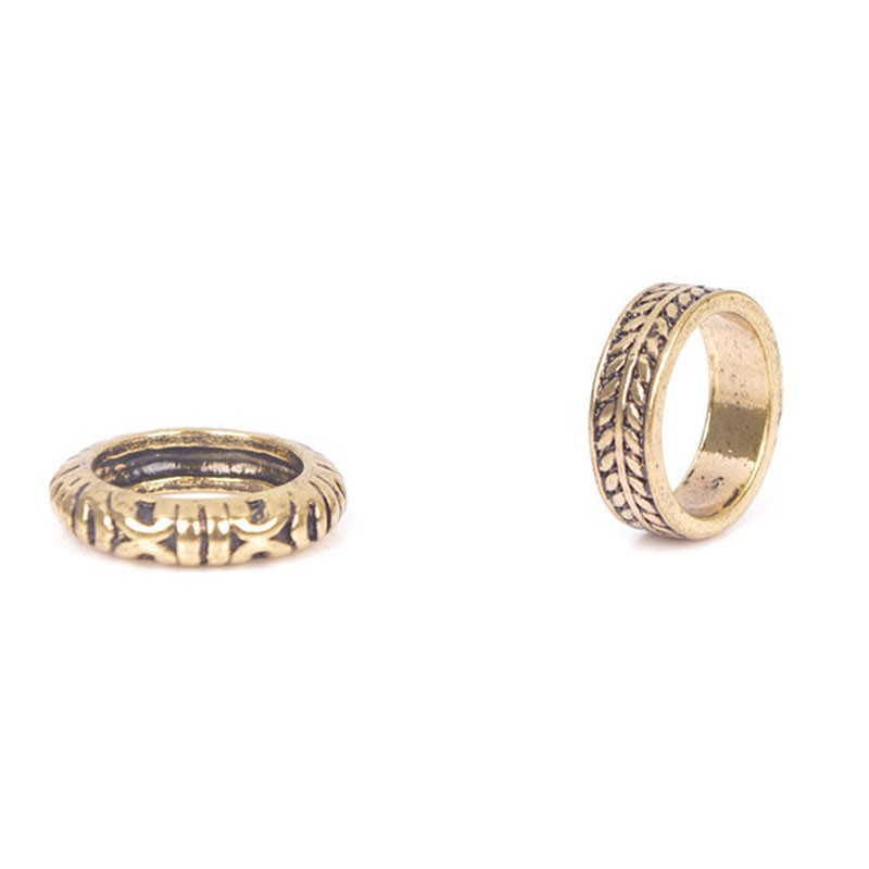 Bộ 4 nhẫn mạ bạc thiết kế cổ điển độc đáo