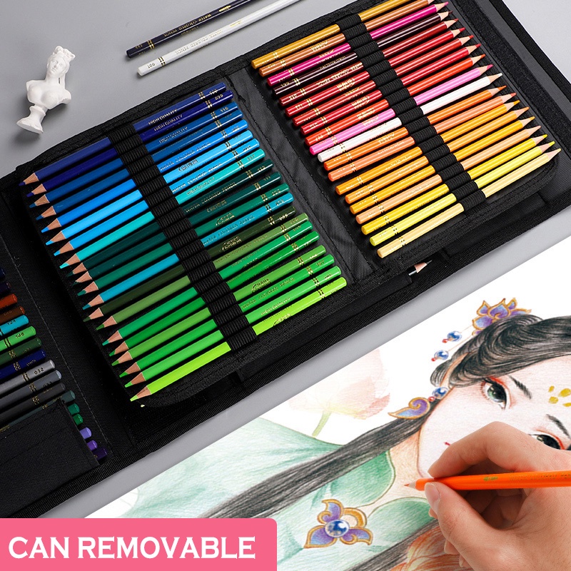 Hộp Đựng Bút Túi Đựng Bút Chì  48 / 72 / 120 / 150 / 200 Ngăn Sức Chứa Lớn Bằng Nylon Có Khóa Kéo