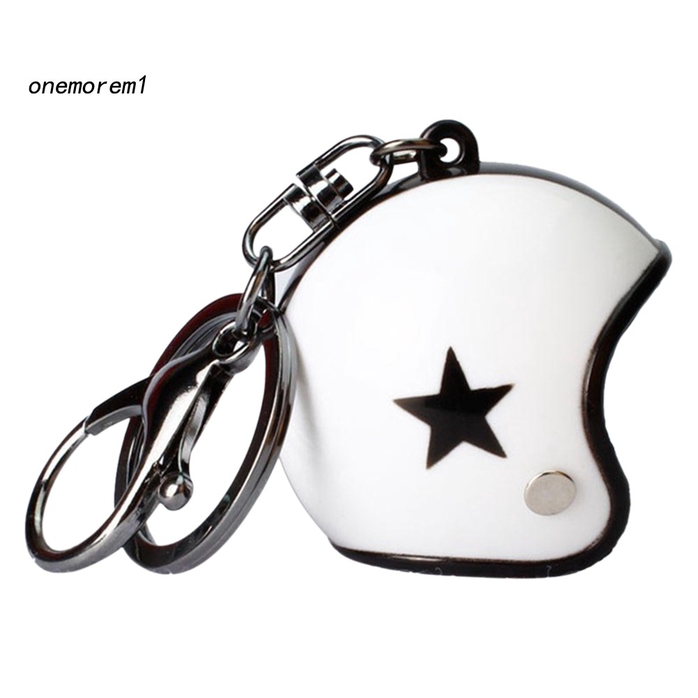 Móc chìa khóa hình mũ bảo hiểm mini ngộ nghĩnh đáng yêu