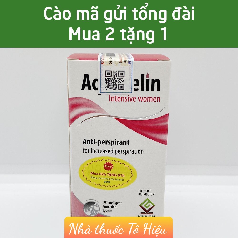 Lăn Khử Mùi Aquaselin Intensive Women dành cho nữ mồ hôi nách nhiều | WebRaoVat - webraovat.net.vn