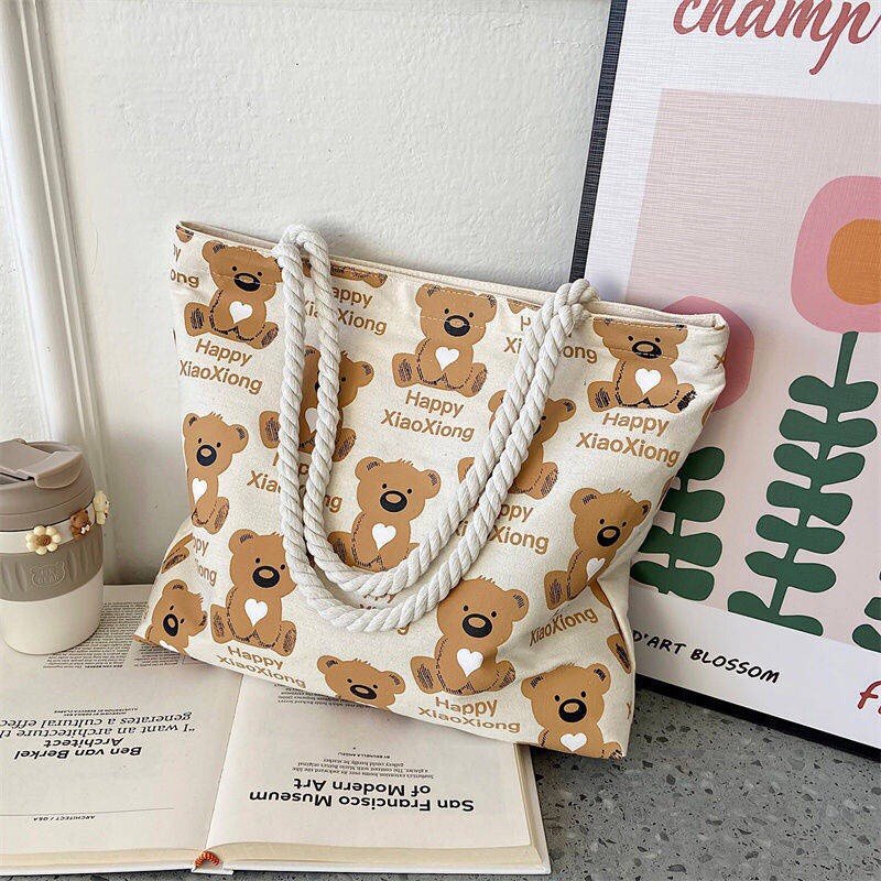 Túi Cói Đi Biển Túi Xách Nữ Merci Sang Chảnh,Túi Cói Đi Du Lịch - Có Lót và Khóa Kéo Bên Trong