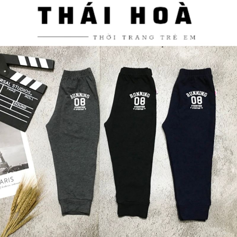 Quần dài thun cho bé trai, quần thu đông giữ nhiệt cho bé