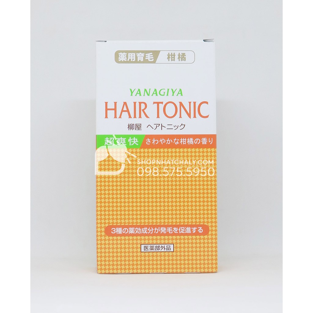 Tinh dầu bưởi kích thích tóc Hair Tonic Yanagiya Citrus 240ml Nhật Bản. Mẫu mới nhất vừa về. Xách tay trực tiếp đủ bill