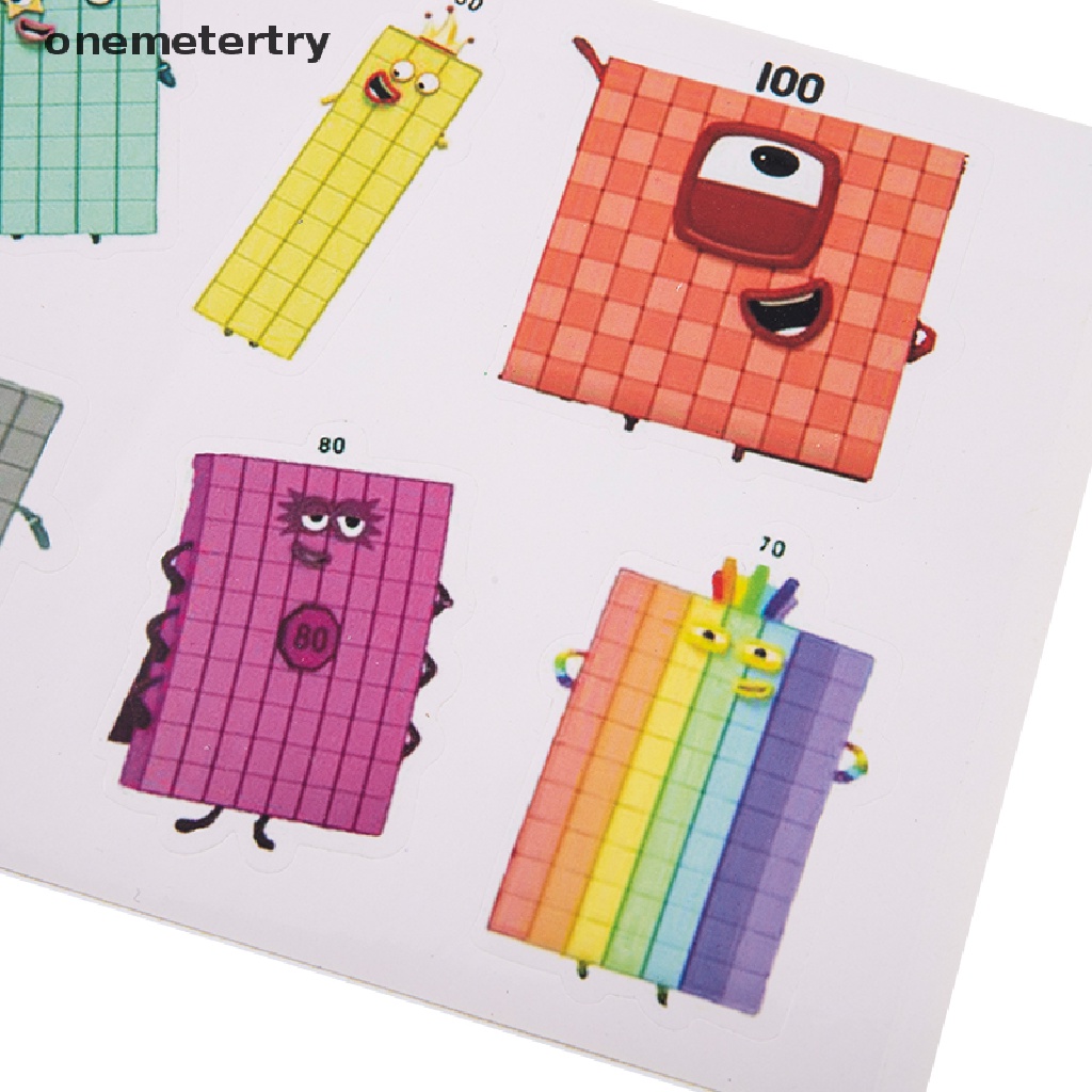 Numberblocks Stickers Toys Number Blocks Graffiti DIY Skateboard Cup Bike Decals .