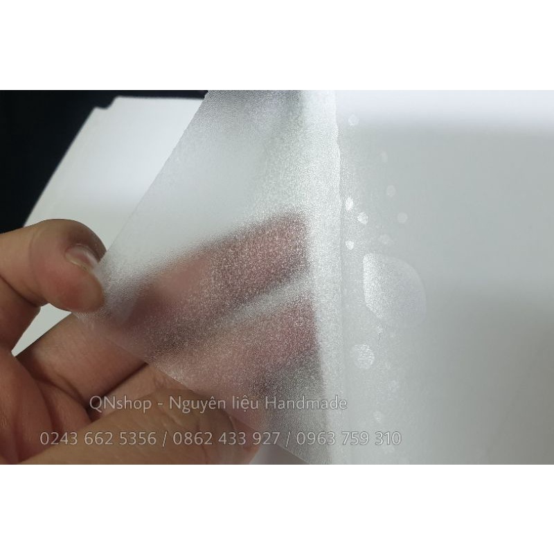 1 mét decal trong, decal lụa mờ có keo QNshop Handmade