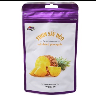 Thơm sấy dẻo Vinamit - túi 100g
