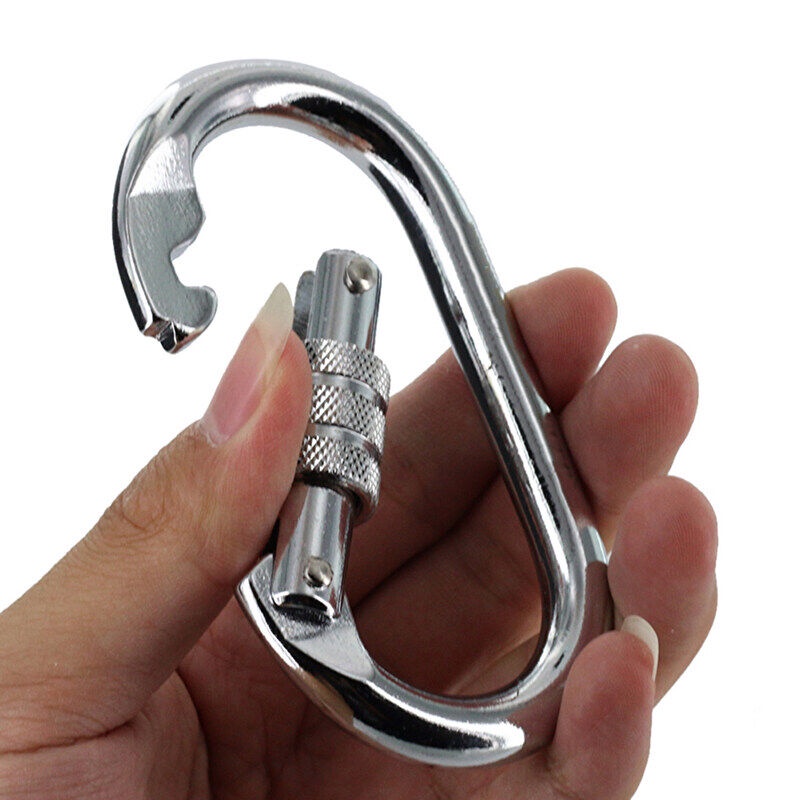 Móc Khóa Chữ D 25KN Bảo Vệ An Toàn Chuyên Dụng Khi Leo Núi