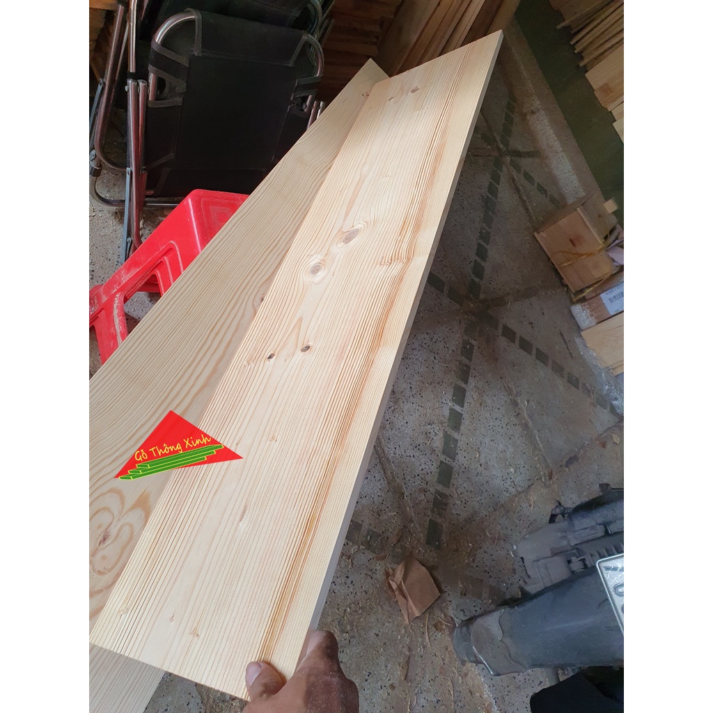 Gỗ thông mặt lớn rộng 24cm, dài 1m, dày 1cm đã bào đẹp 4 mặt phù hợp để trang trí, chế loa bluetooth, DIY