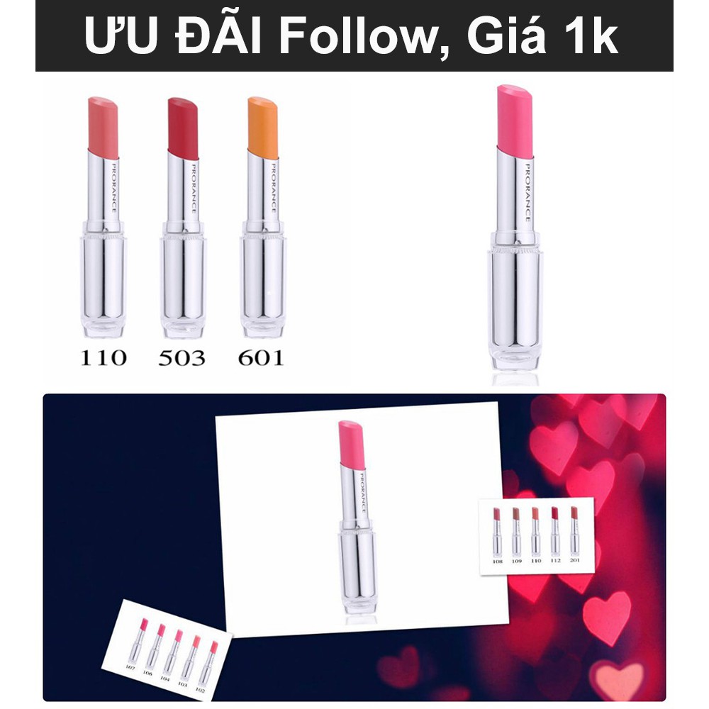 [ƯU ĐÃI Follow Giá 1k ] Son chống nắng quyến rủ Prorance Sunny Glam Ex Lipstick [Bun.ni shop]