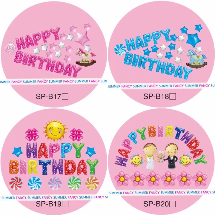 Set bóng sinh nhật cho bé và người lớn Happy Birthday trang trí sinh nhật  balloon decorating party thôi nôi SPB