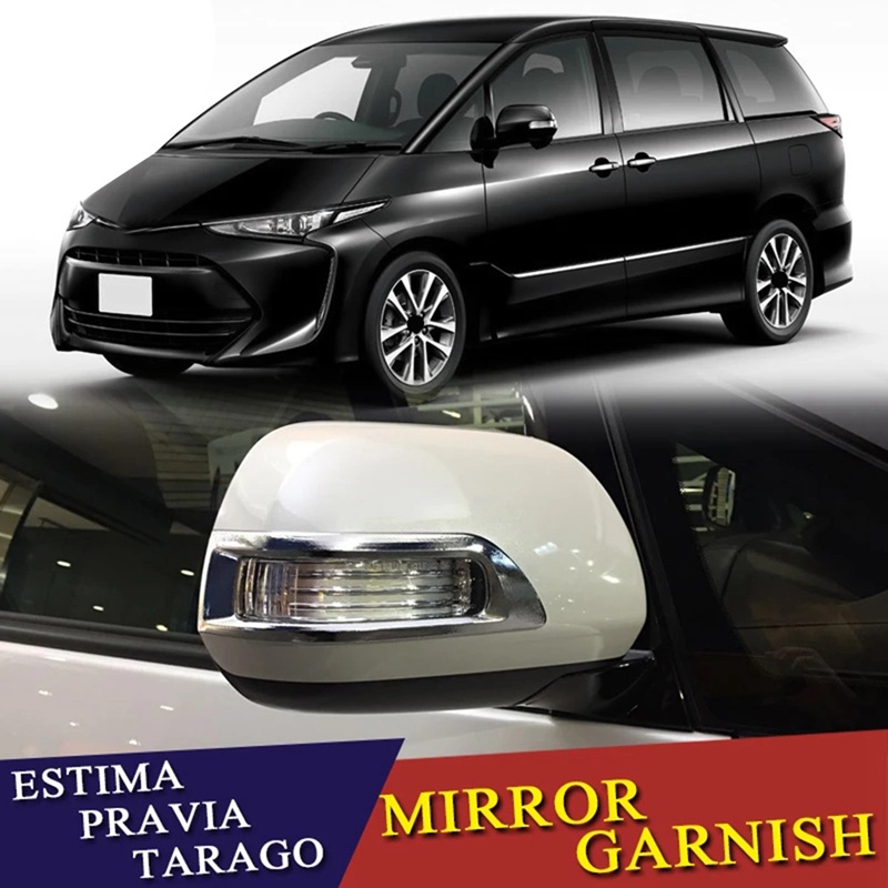 Ốp Gương Chiếu Hậu Trang Trí Cho Xe Hơi Toyota Estima Previa Tarago Sienna
