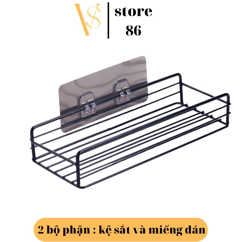 Kệ Sắt Dán Tường Nhà Tắm,Kệ Hình Chữ Nhật Cho Nhà Bếp ,Tiện Lợi, Dễ Sử Dụng, Siêu Chắc Chắn