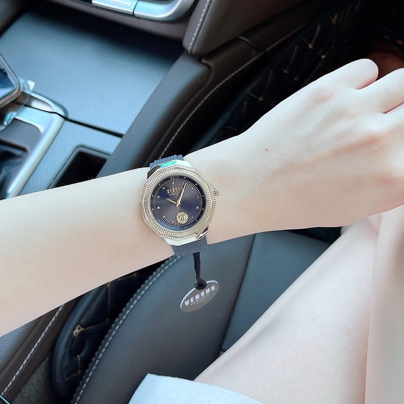 Đồng hồ nữ Versus dây da, mặt 37mm