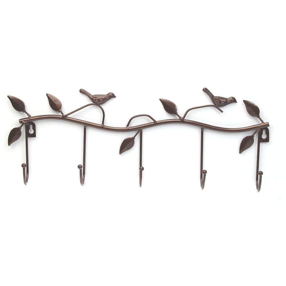 5 Móc Treo Áo Khoác / Nón / Túi Xách Hình Chim Phong Cách Vintage Trang Trí Nhà Bếp / Phòng Tắm