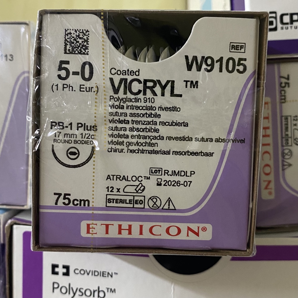 Chỉ phẫu thuật tự tiêu Vicryl 5.0