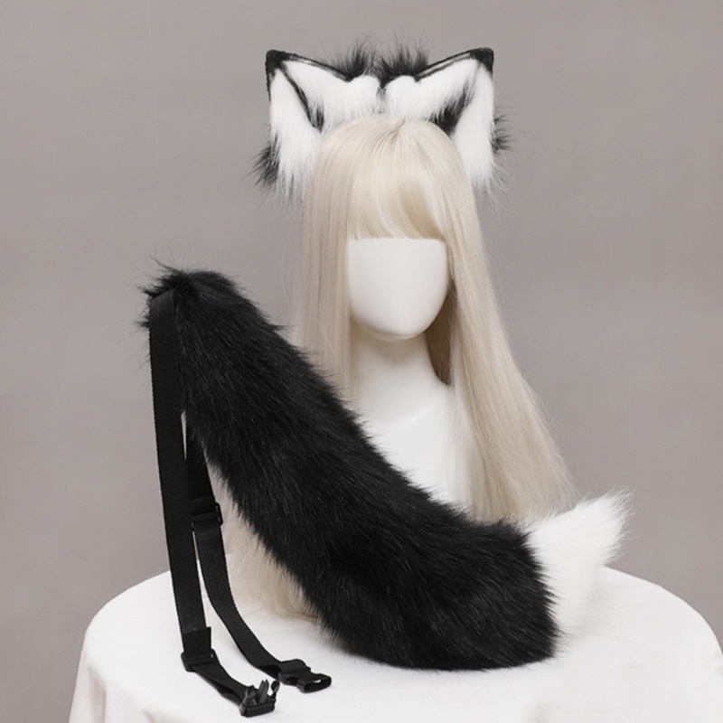 Băng Đô Tai Sói Hóa Trang Halloween Dành Cho Bé Gái