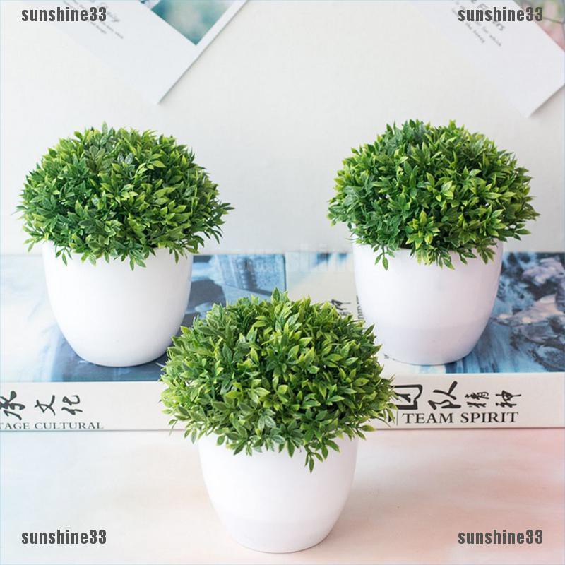 Chậu cây nhân tạo xinh xắn dùng trang trí nhà cửa