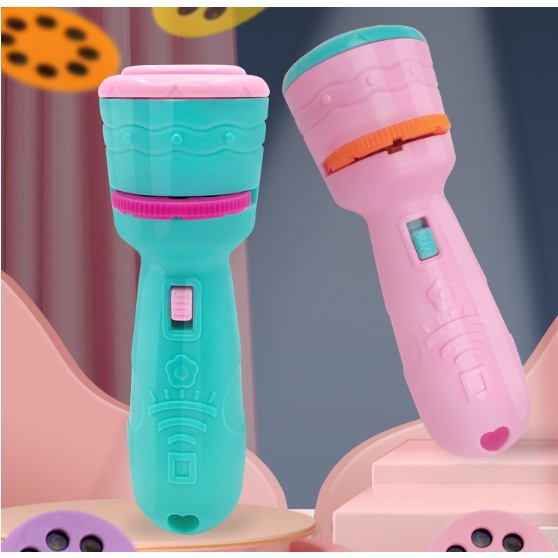 Đồ chơi đèn pin chiếu hình 24 hình - kèm pin - phiên bản to - đẹp - bàn chiếu vẽ cho bé khám phá