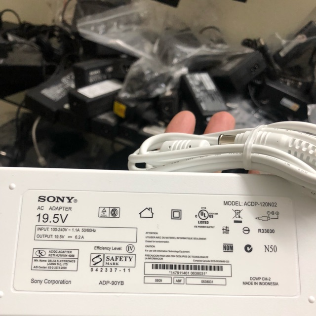 Adapter nguồn tivi sony 19.5v 6.2A chính hãng