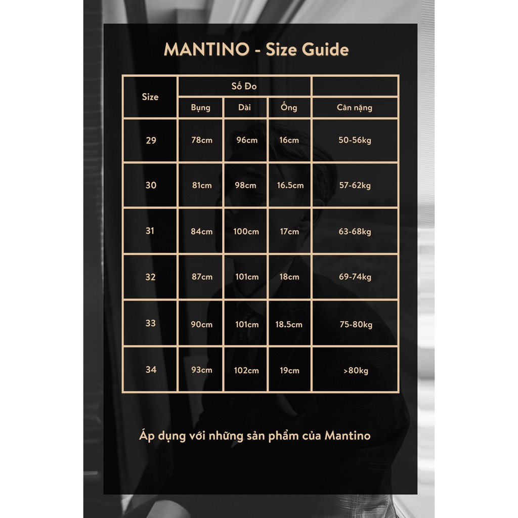 Quần Âu Nam cao cấp vải tuyết mềm mịn form body | BigBuy360 - bigbuy360.vn