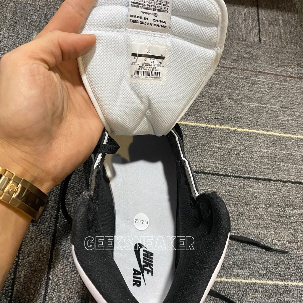 [GeekSneakerZone] Giày Jordan 1 High Black white 2014 | BigBuy360 - bigbuy360.vn