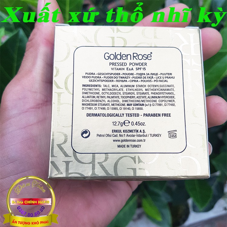 Phấn phủ SIÊU MỊN, KIỀM DẦU, ĐA NĂNG, CHE KHUYẾT ĐIỂM, CHÍNH HÃNG golden rose pressed powder madein thổ nhĩ kỳ | BigBuy360 - bigbuy360.vn