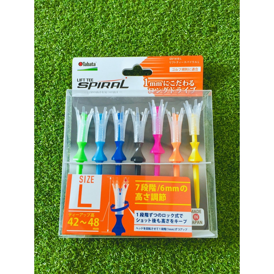 Tee golf Spiral- Nhật Bản, thiết bị đỡ banh gôn nhiều mẫu cao cấp
