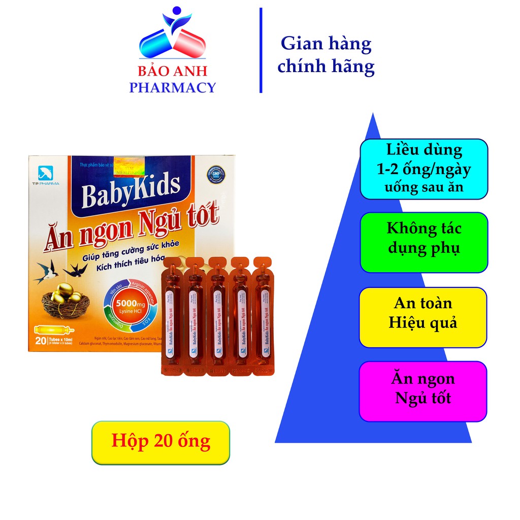 Ăn ngon ngủ ngon dạng ống cho bé, dùng tốt cho bé lười ăn, biếng ăn, chậm lớn, giúp tăng cân - Babykids Ăn ngon ngủ tốt