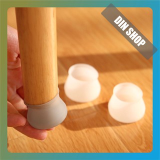 Bọc chân bàn ghế silicon 💥DIN SHOP💥 Nút bọc chân bàn ghế chống trầy xước trơn trượt bằng silicon tròn ( 1 cái )