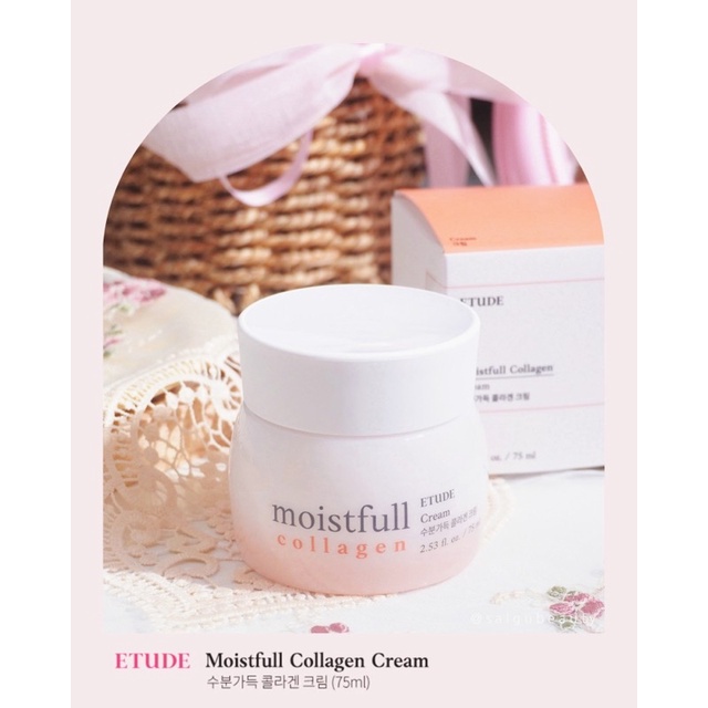 Kem Dưỡng Etude House Moistfull Collagen Deep Cream Bổ Sung Collagen, Phục Hồi Da, Cải Lão Hoàn Đồng 75ml
