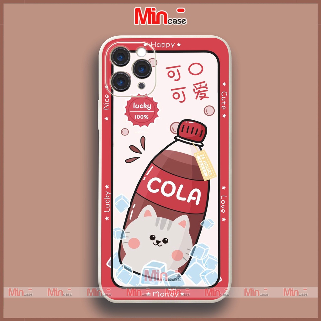 Ốp lưng điện thoại iPhone Cặp đôi cute cạnh viền vuông silicon dẻo ip 6/6s/7/8/X/XS/XR/11/12/13/14 Pro Plus Max Mincase