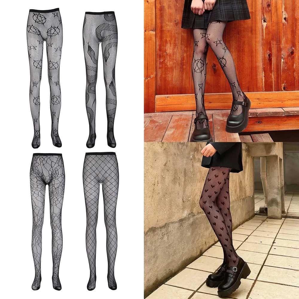 Quần Vớ LướI Đen Bó SáT Phong CáCh Punk Kat1