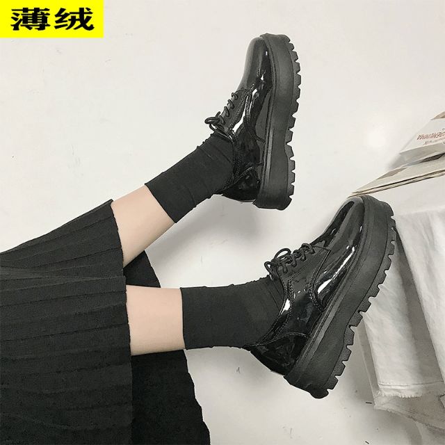 (Sẵn 37/Ảnh thật) Giày ulzzang da bóng đơn giản thời trang A1 | BigBuy360 - bigbuy360.vn