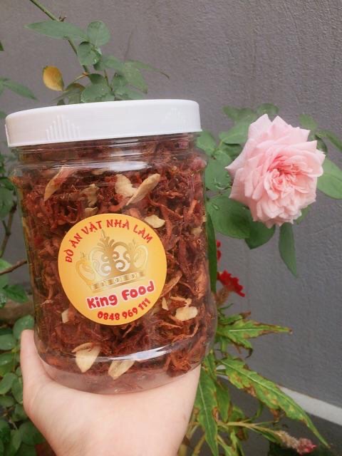 Heo khô cháy tỏi loại 1 ( ít cay) loại ngon, hũ pet 500g | KingFood - Thế Giới Đồ Ăn Vặt - Đồ Ăn Vặt Hà Nội | BigBuy360 - bigbuy360.vn