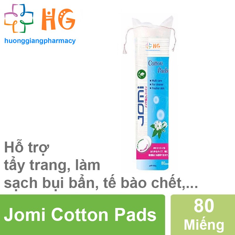 Bông tẩy trang Jomi Cotton Pads (Gói 80, 120 miếng)