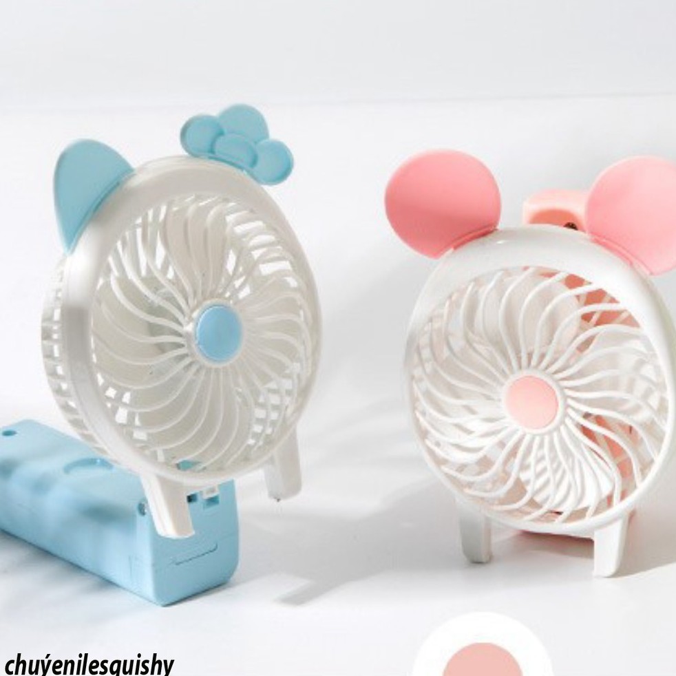 [HOT 2021❤️] Quạt mini cầm tay tích điện có đế để bàn mẫu siêu hot 2021 | BigBuy360 - bigbuy360.vn