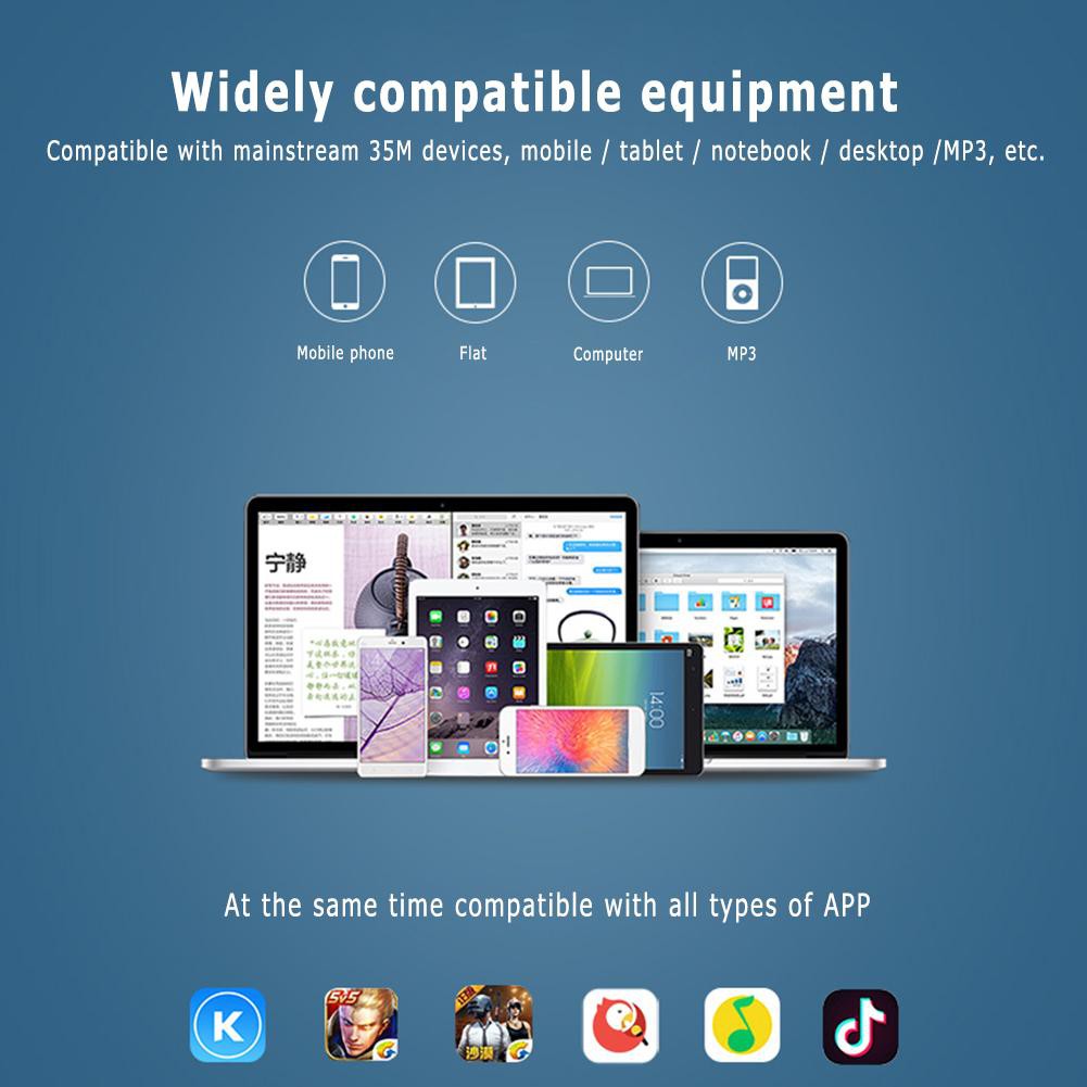 Tai nghe nhét tai đa năng Tai nghe âm nhạc Tai nghe stereo 3,5 mm