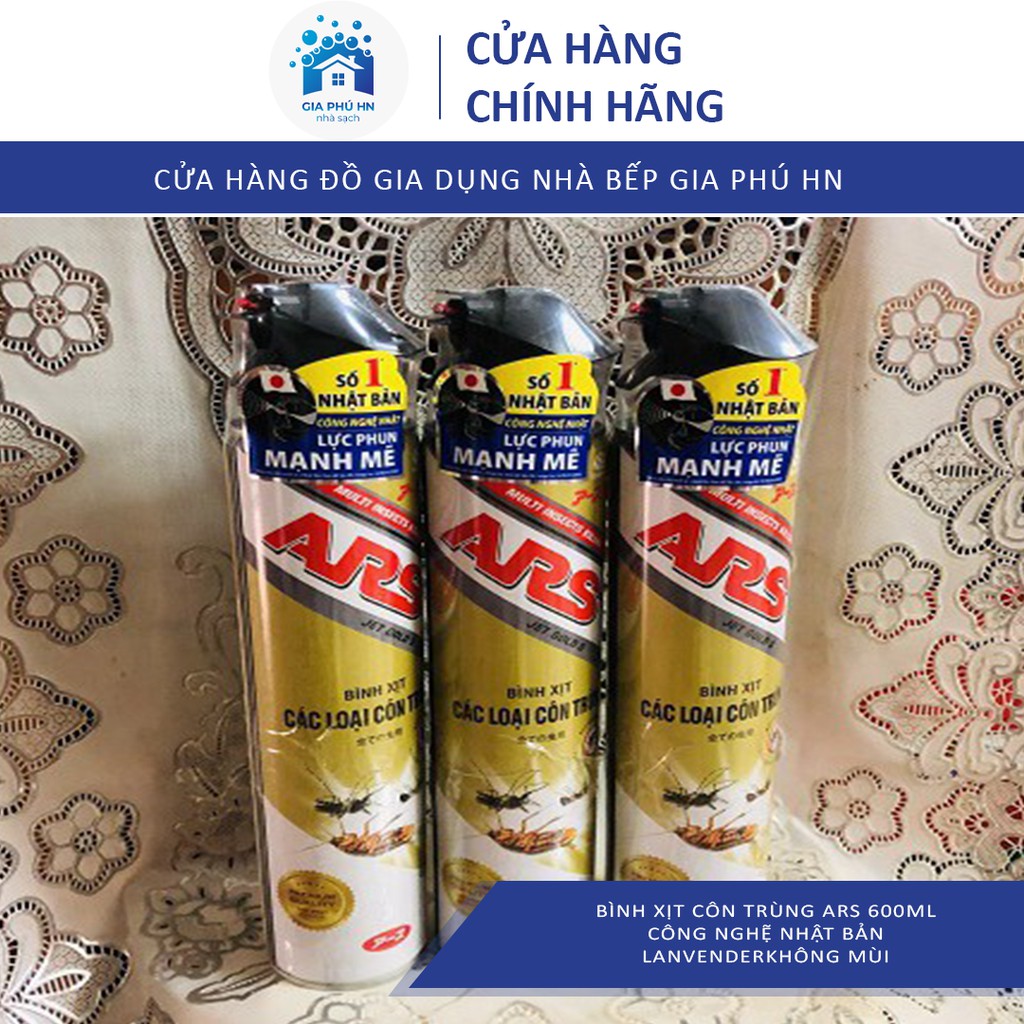 Chai xịt muỗi, gián, côn trùng ARS hàng Nhật 600ml