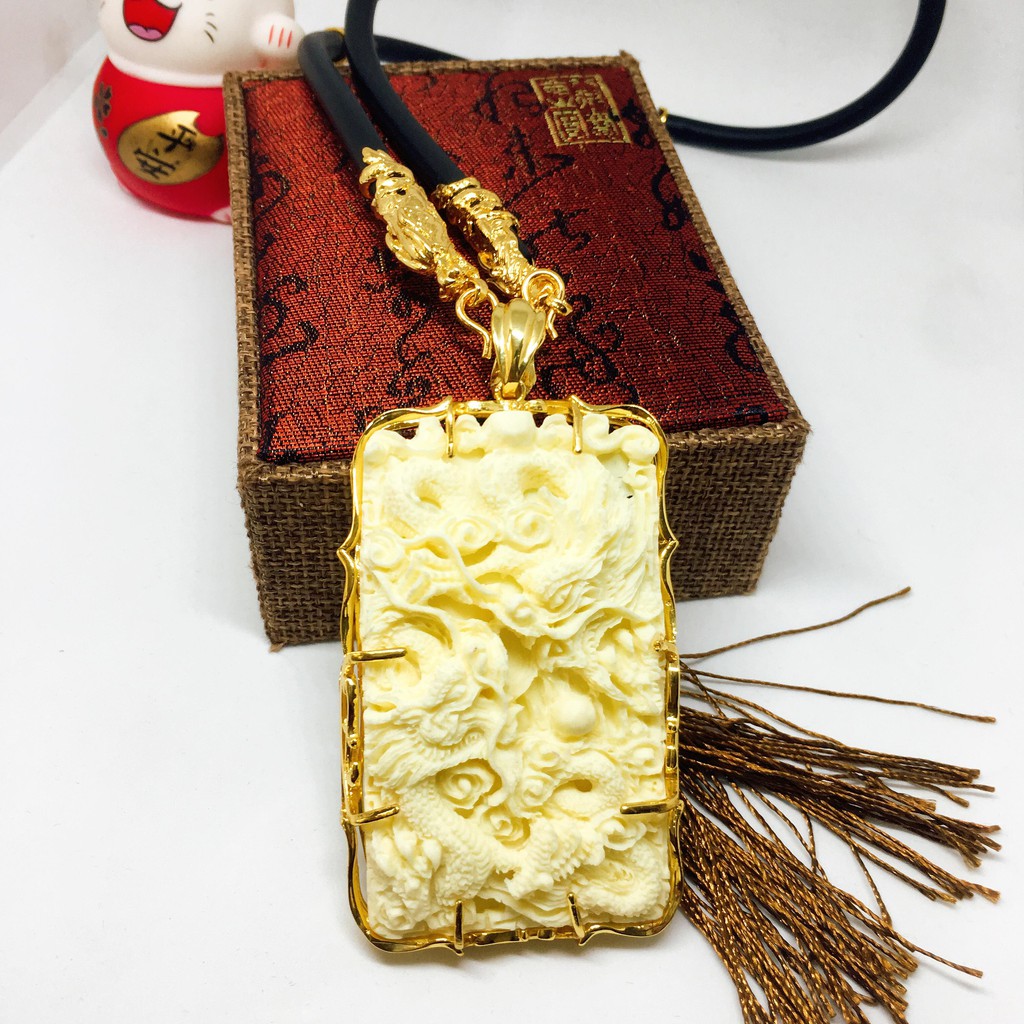 Dây Chuyền Nam Vip Bạc Thái Mạ Vàng, Vòng Cổ Nam Phong Cách | Jewelry Bảo Tín LNMS05 (dây và mặt) ( Màu Vàng)