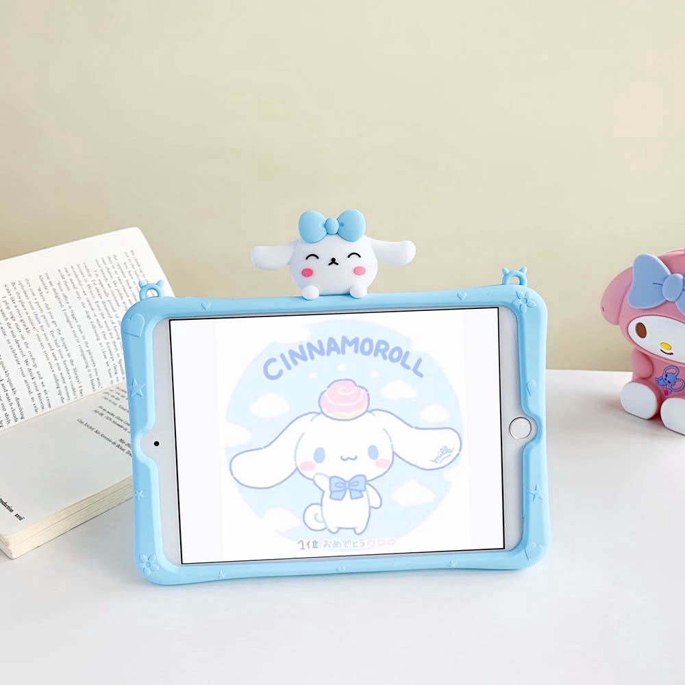 Ốp máy tính bảng họa tiết hoạt hình chống sốc kèm dây đeo cho XIAOMI MI PAD 4 PLUS 10.1INCH / MI PAD MIPAD 4 8INCH