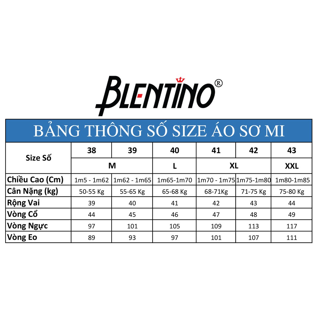 Áo sơ mi công sở nam BLENTINO cộc tay trơn BSS09-TN form Regular