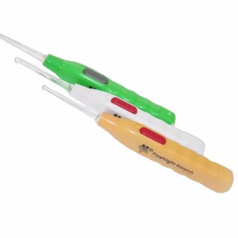 COMBO 10 DỤNG CỤ LẤY RÁY TAI CÓ ĐÈN NHỰA MÃ 02