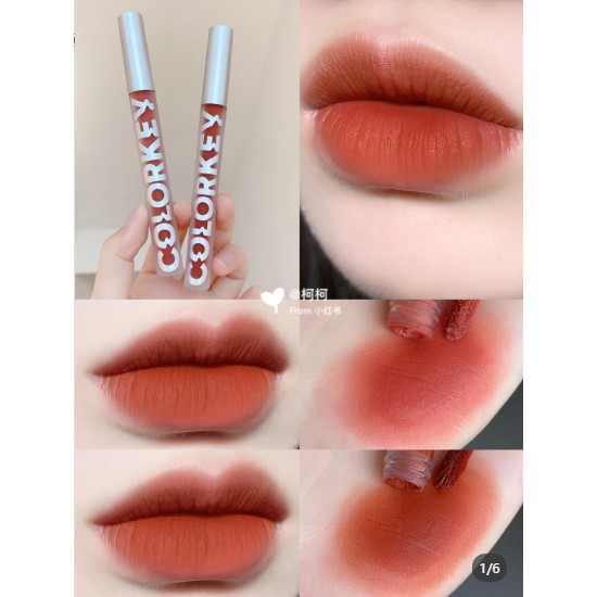 colorkey small gold tube matte lip glaze, air matte, long-lasting student lipstick Nội Địa Trung