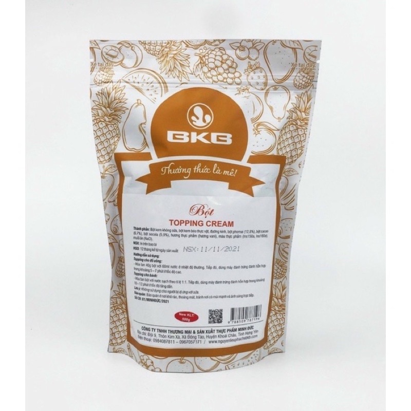 Bột topping cream BKB chia nhỏ 100g