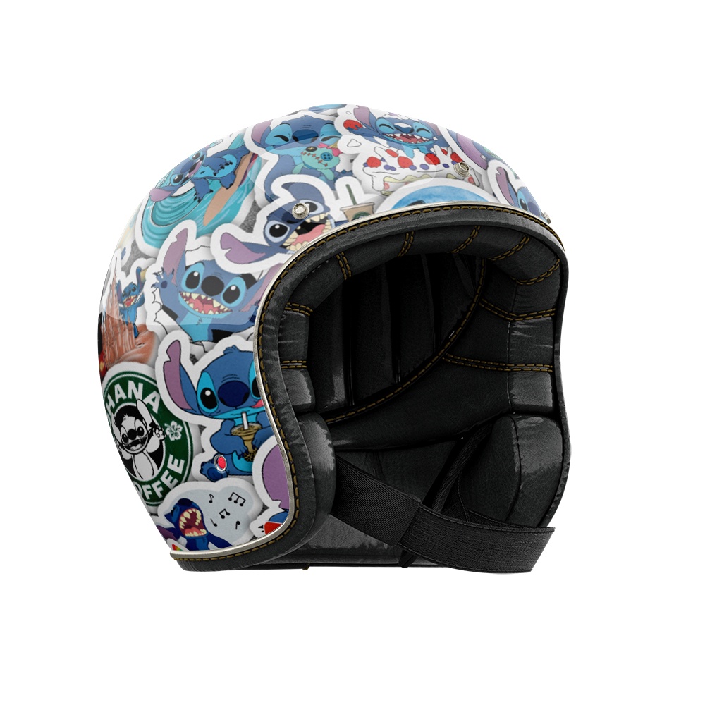 Set 50 cái Sticker Stitch, Hình Dán Stitch Chống Nước, Decal Stitch Cute dán mũ bảo hiểm, dán laptop, dán xe, vali...