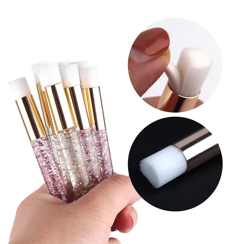 1 Cọ Rửa Mặt / Cọ Trang Điểm Chuyên Nghiệp Tay Cầm Bằng Nhựa Sequin Mềm Làm Sạch Sâu Đa Năng