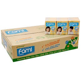 Sữa đậu nành Fami dạng hộp (36 hộp × 200ml)